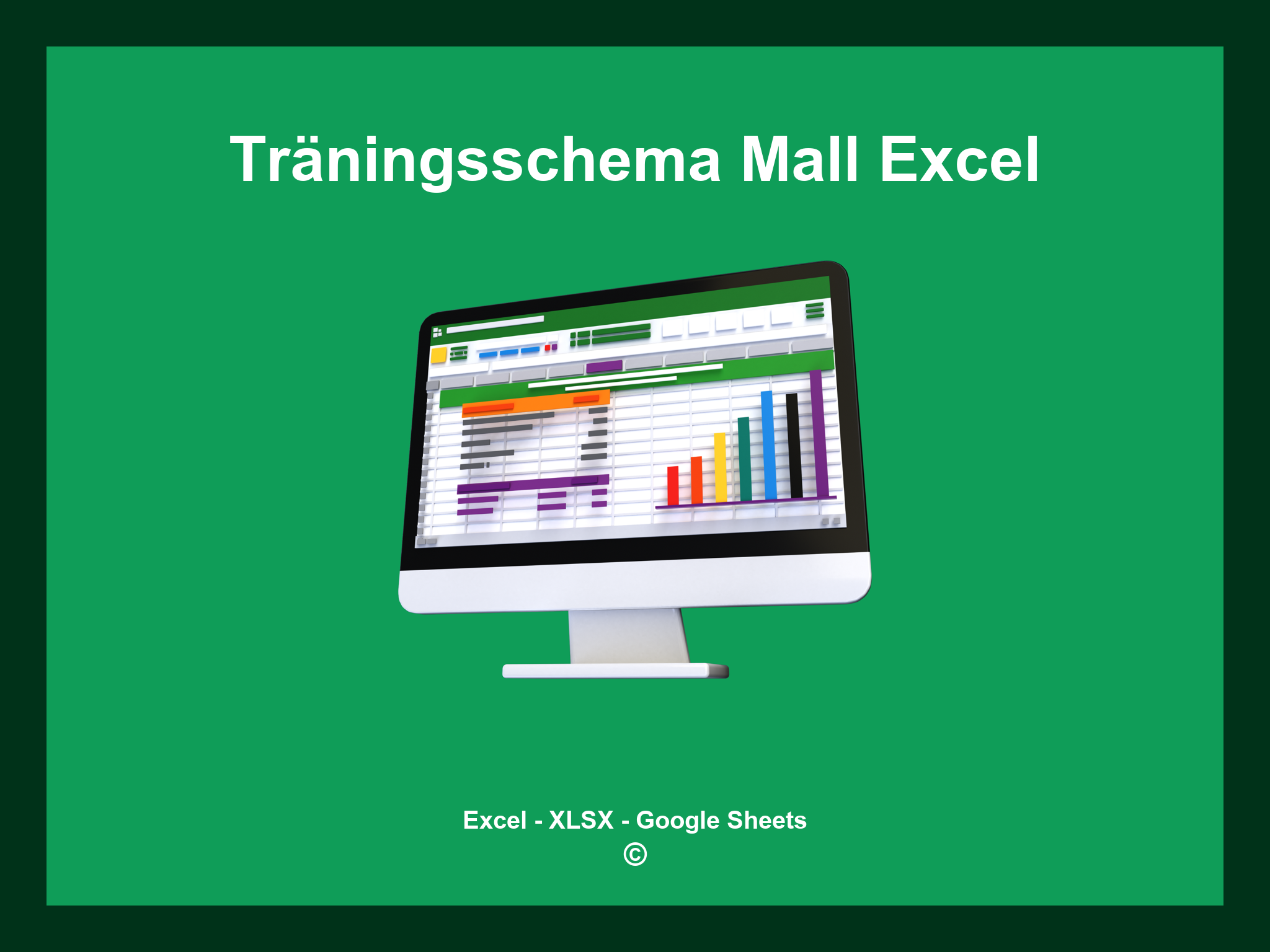 Träningsschema Mall Excel